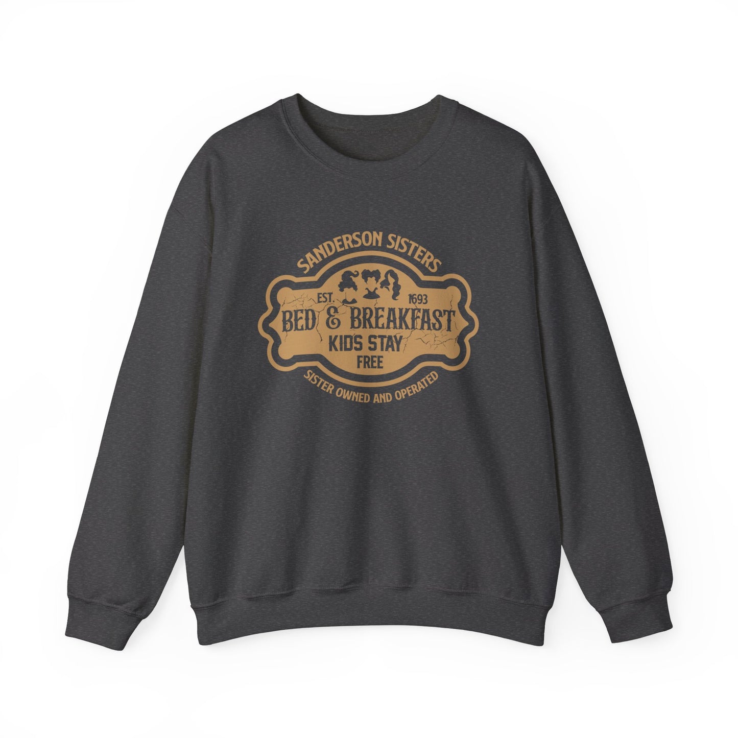 Funny Hocus Pocus Inspired Halloween Sweatshirt, Sanderson Sisters Bed and Breakfast, Kids Stay Free, Cute Halloween Shirt, Funny Halloween Crewneck Sweatshirt