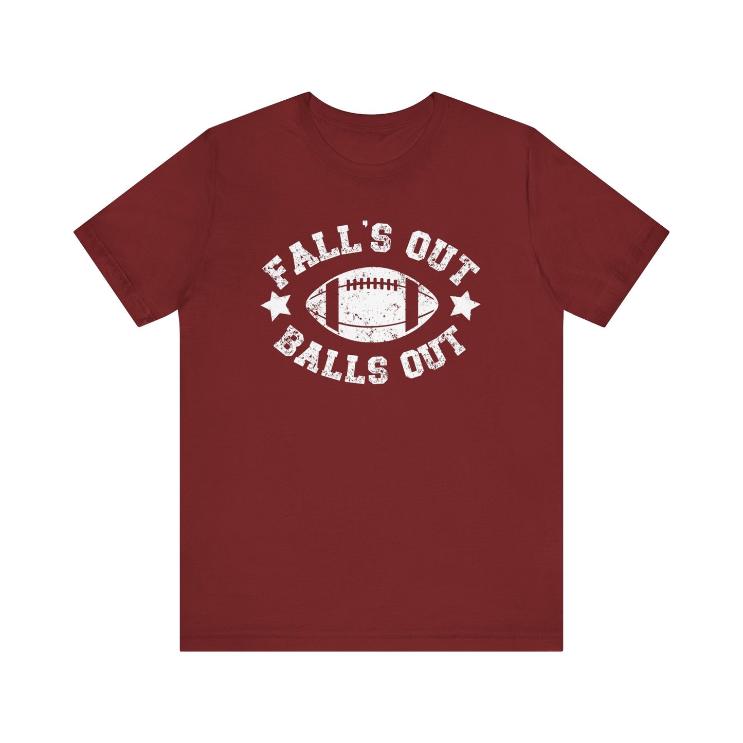 Funny Fall Football T-Shirt, Fall's Out Balls Out, NFL Tee, Fantasy Football Shirt, Sunday Funday Shirt, Fall Shirt, Football Season, Unisex Bella Canvas T-Shirt, Express Shipping Available