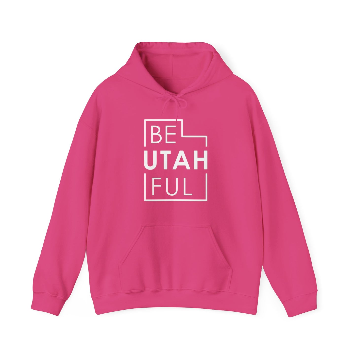 Be-Utah-Ful Hoodie, Fun Utah Sweatshirt, Hiking Hoodie, Zion National Park Sweatshirt, Unisex Gildan Hooded Sweatshirt