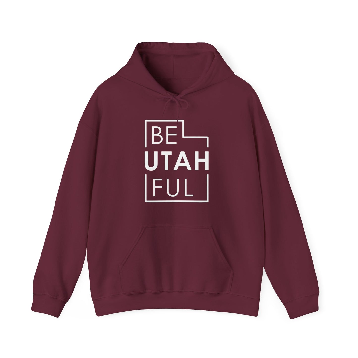 Be-Utah-Ful Hoodie, Fun Utah Sweatshirt, Hiking Hoodie, Zion National Park Sweatshirt, Unisex Gildan Hooded Sweatshirt