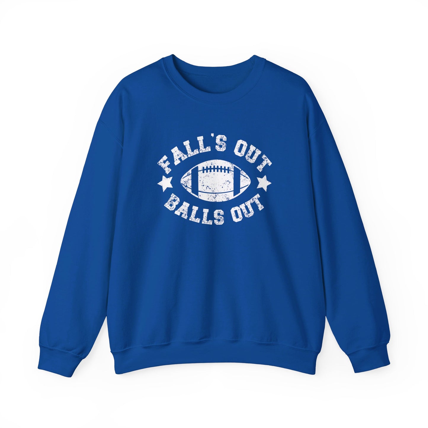 Funny Fall's Out Balls Out Crewneck Sweatshirt, Football Season Sweatshirt, Fun Game Day Sweatshirt, Fall Sweatshirt, Unisex Crewneck Sweatshirt