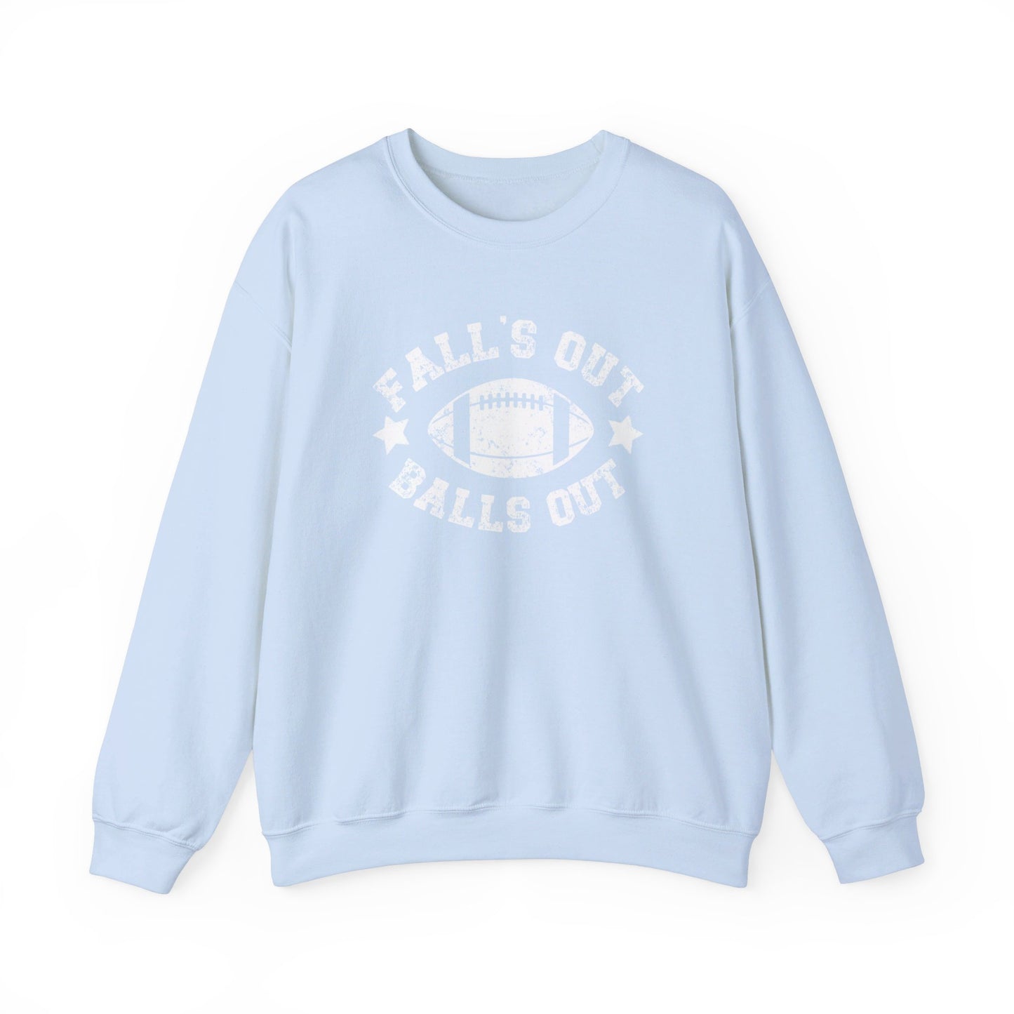 Funny Fall's Out Balls Out Crewneck Sweatshirt, Football Season Sweatshirt, Fun Game Day Sweatshirt, Fall Sweatshirt, Unisex Crewneck Sweatshirt