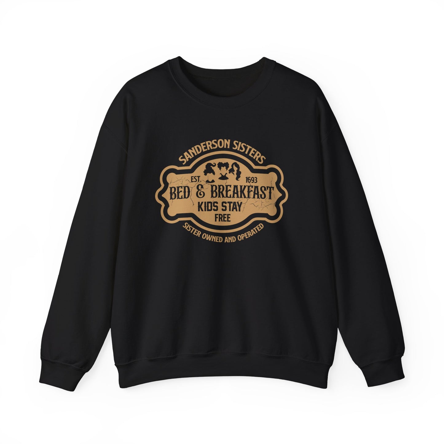 Funny Hocus Pocus Inspired Halloween Sweatshirt, Sanderson Sisters Bed and Breakfast, Kids Stay Free, Cute Halloween Shirt, Funny Halloween Crewneck Sweatshirt