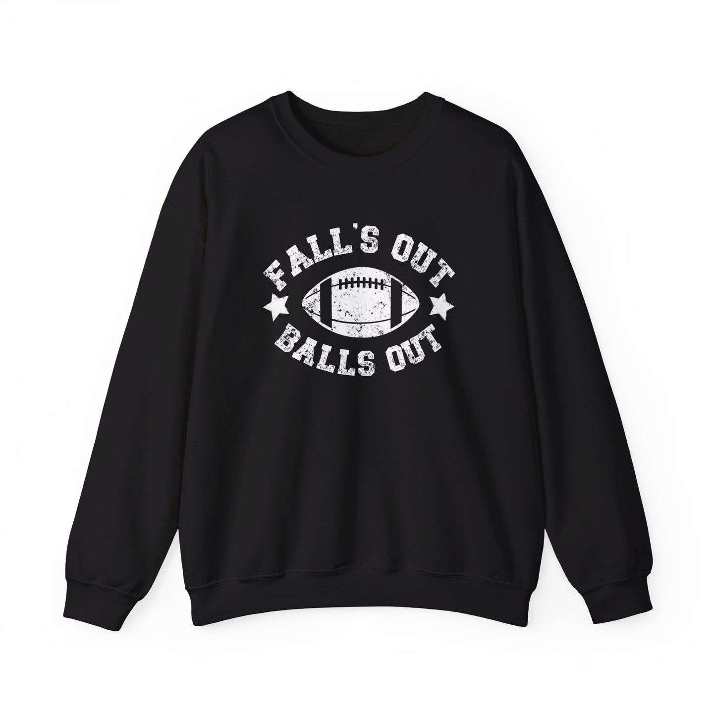 Funny Fall's Out Balls Out Crewneck Sweatshirt, Football Season Sweatshirt, Fun Game Day Sweatshirt, Fall Sweatshirt, Unisex Crewneck Sweatshirt