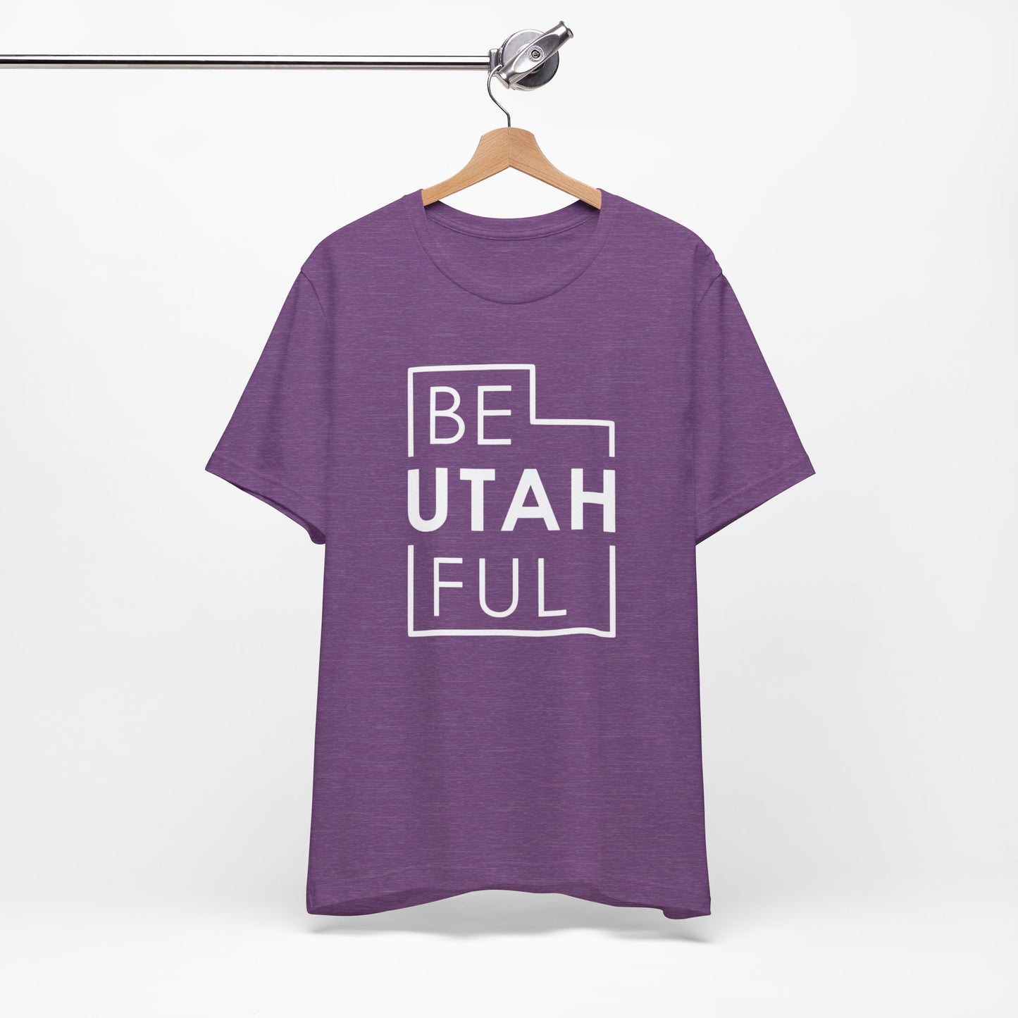 Be-Utah-Ful T-Shirt, Fun Utah Shirt, Hiking T-shirt, Zion National Park Shirt, Arches, Unisex Bella Canvas T-Shirt, Express Shipping Available