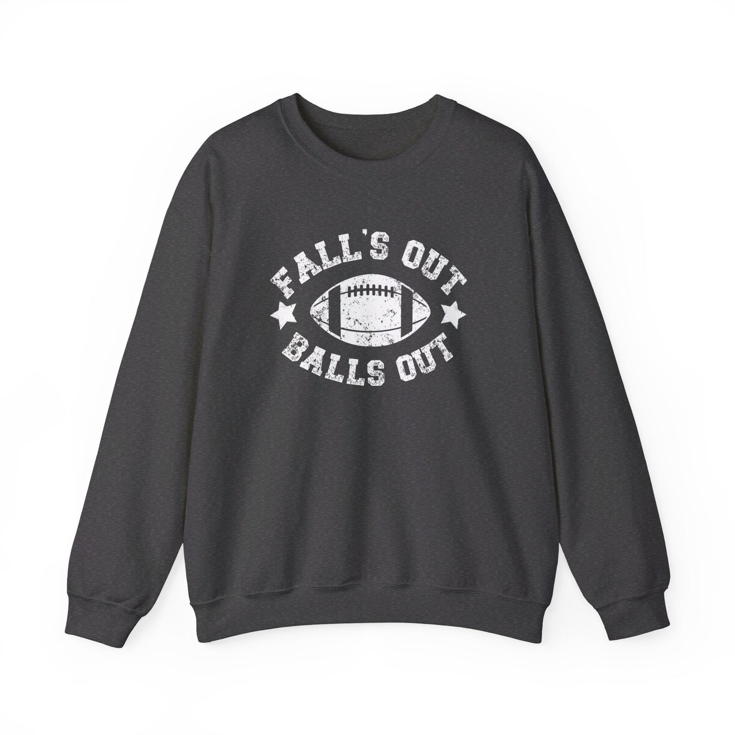 Funny Fall's Out Balls Out Crewneck Sweatshirt, Football Season Sweatshirt, Fun Game Day Sweatshirt, Fall Sweatshirt, Unisex Crewneck Sweatshirt