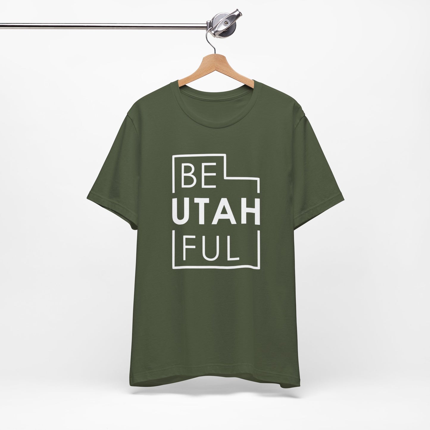 Be-Utah-Ful T-Shirt, Fun Utah Shirt, Hiking T-shirt, Zion National Park Shirt, Arches, Unisex Bella Canvas T-Shirt, Express Shipping Available