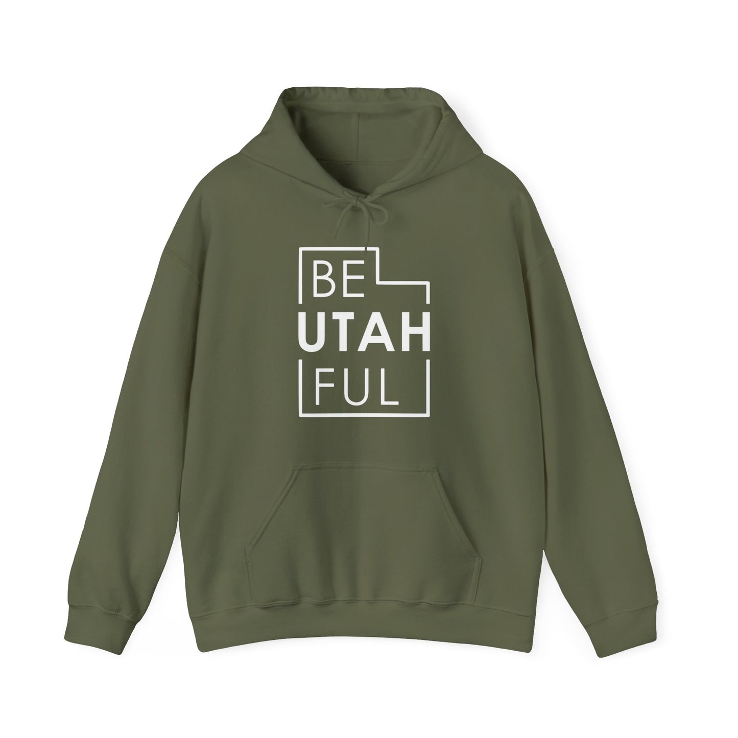 Be-Utah-Ful Hoodie, Fun Utah Sweatshirt, Hiking Hoodie, Zion National Park Sweatshirt, Unisex Gildan Hooded Sweatshirt