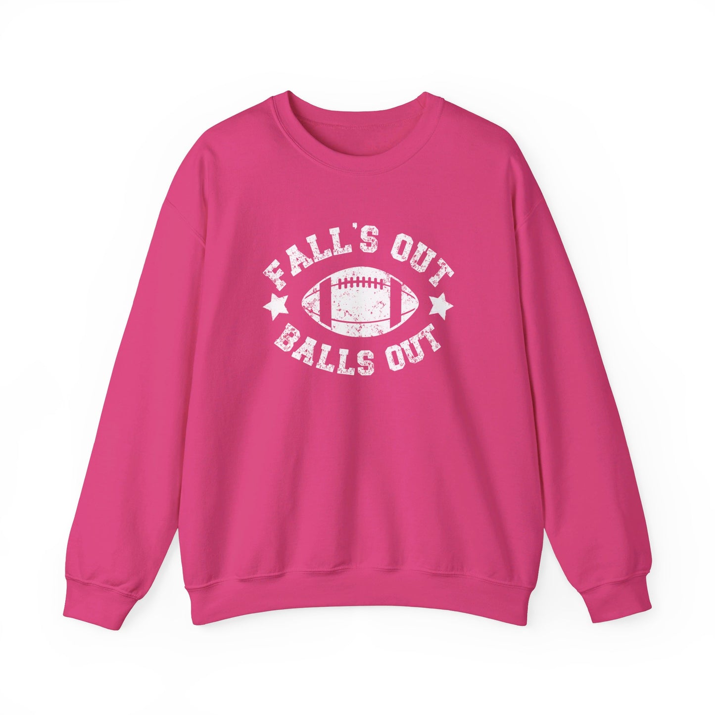 Funny Fall's Out Balls Out Crewneck Sweatshirt, Football Season Sweatshirt, Fun Game Day Sweatshirt, Fall Sweatshirt, Unisex Crewneck Sweatshirt