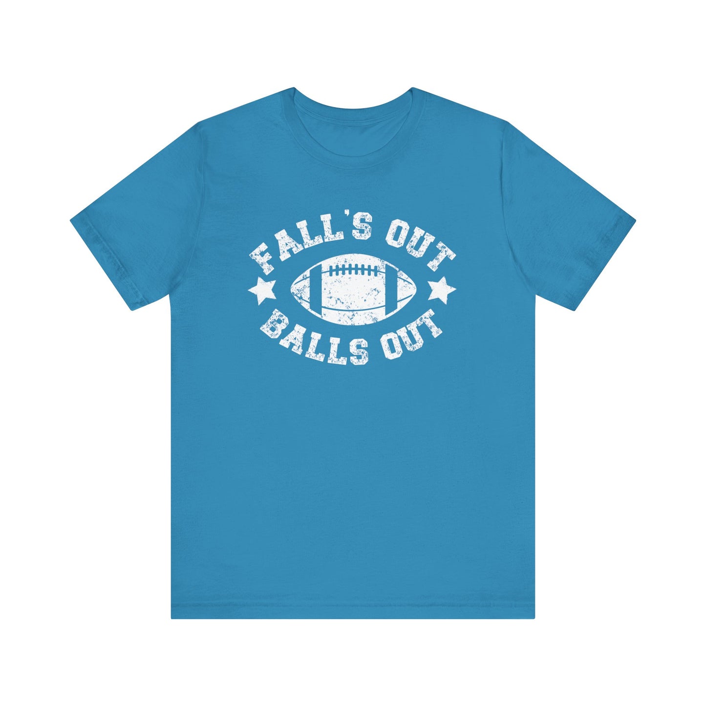 Funny Fall Football T-Shirt, Fall's Out Balls Out, NFL Tee, Fantasy Football Shirt, Sunday Funday Shirt, Fall Shirt, Football Season, Unisex Bella Canvas T-Shirt, Express Shipping Available