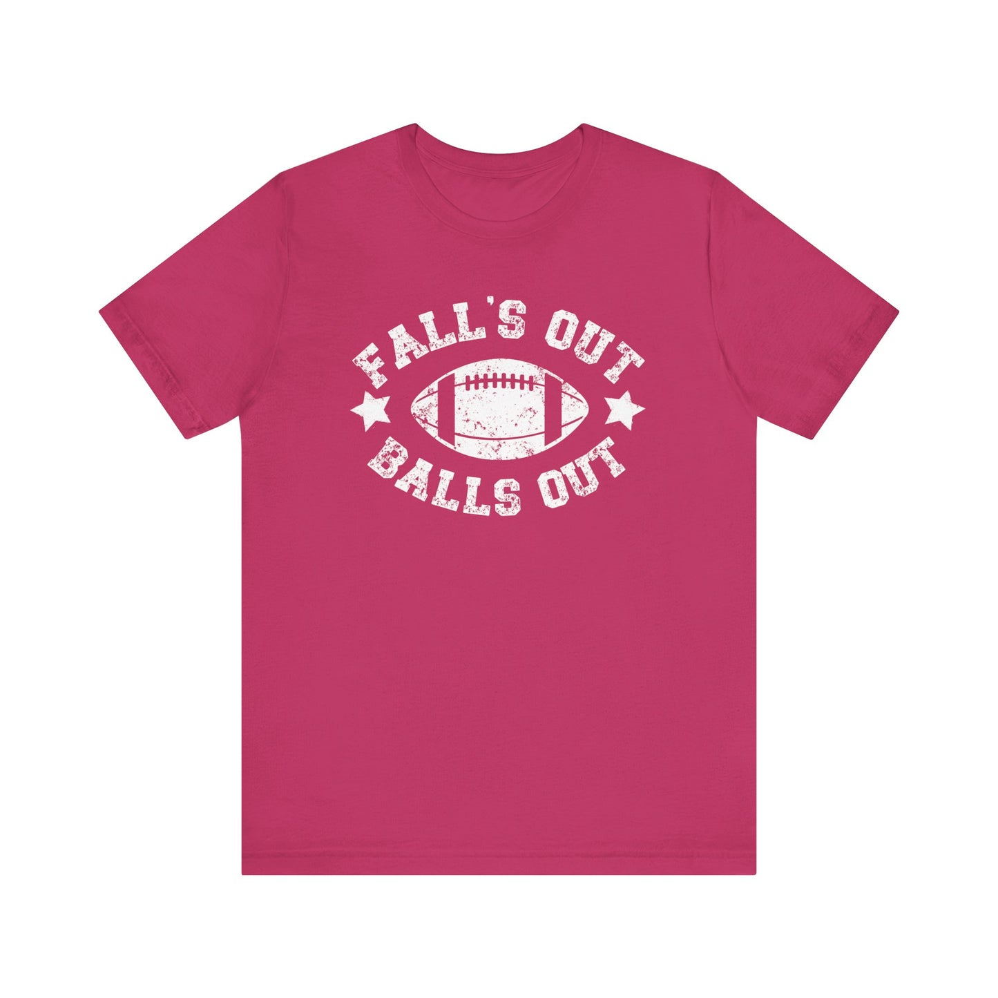 Funny Fall Football T-Shirt, Fall's Out Balls Out, NFL Tee, Fantasy Football Shirt, Sunday Funday Shirt, Fall Shirt, Football Season, Unisex Bella Canvas T-Shirt, Express Shipping Available