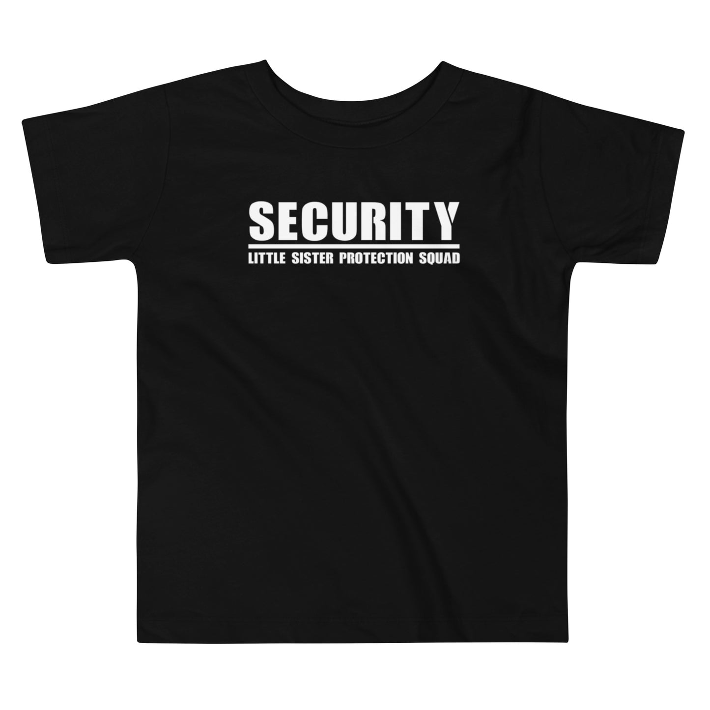 Funny Older Brother Shirt - Security - Little Sister Protection Squad - Big Brother, Big Sister - Baby Announcement Sibling Shirt - New baby, Cute Sibling Shirt, Bella Canvas Toddler T-Shirt