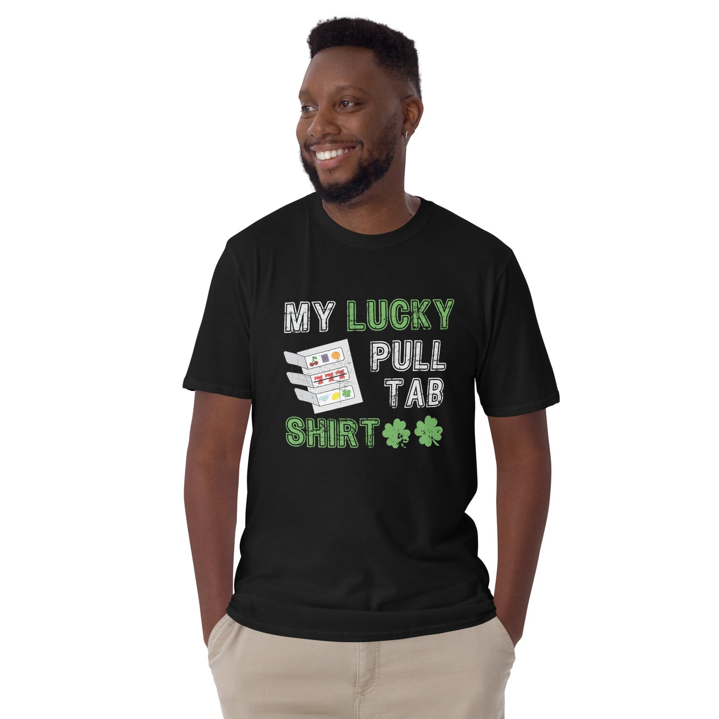 My Lucky Pull Tab Shirt, Funny Pull Tabs T-Shirt, Midwesterner Tee, Gambling Shirt, Funny Gambler Gift, Minnesota Shirt, Wisconsin Shirt, Unisex Gildan Softstyle T-Shirt