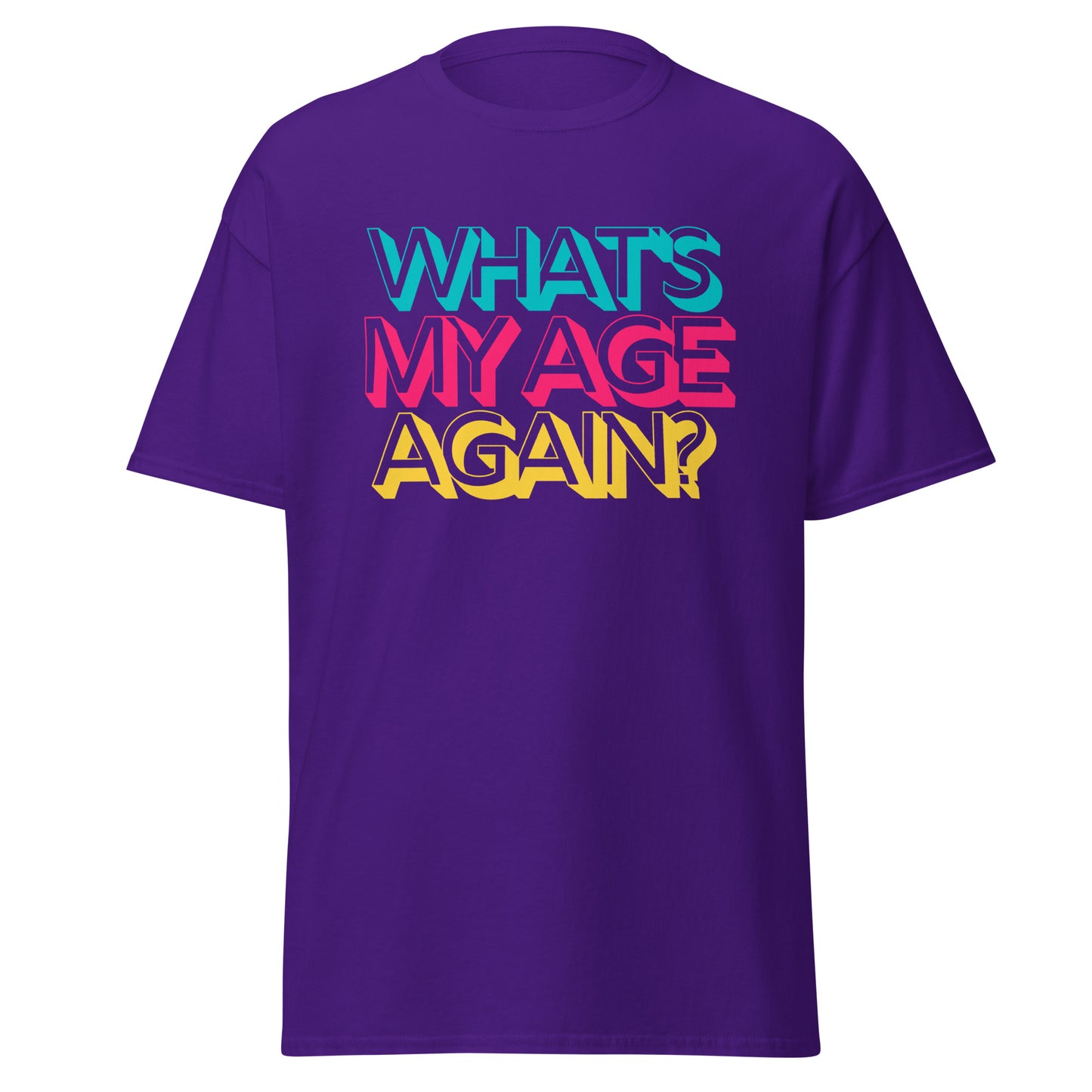 Fun Retro 90's What's My Age Again Concert T-Shirt - Blink 182 - 1990’s Theme Party Shirt, Punk Rock Concert Shirt, 90's Kids, 2000's Music Shirt