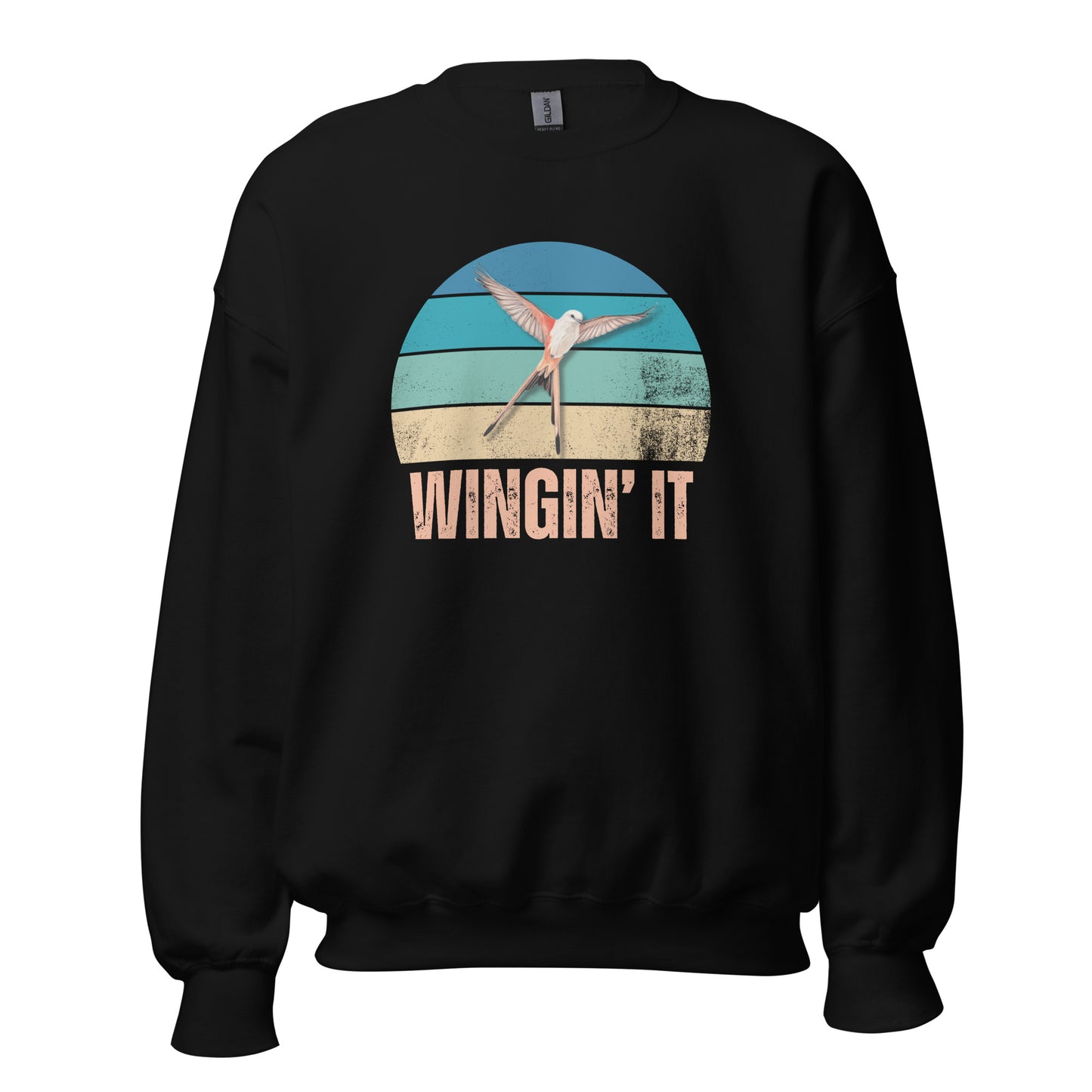Funny Wingspan Inspired Sweatshirt, Wingin It, Board Game Lover Sweatshirt, Game Night Shirt, Bird Lover Sweatshirt, Birdwatching Shirt, Unisex Gildan Crewneck Sweatshirt