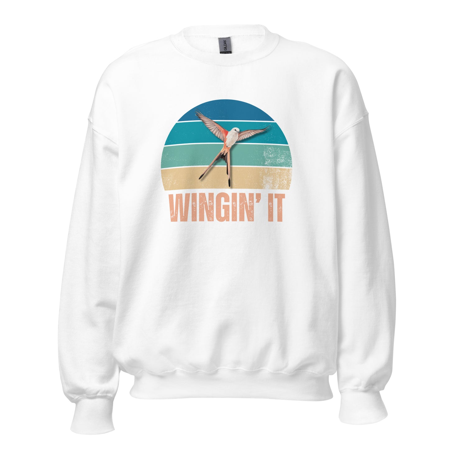 Funny Wingspan Inspired Sweatshirt, Wingin It, Board Game Lover Sweatshirt, Game Night Shirt, Bird Lover Sweatshirt, Birdwatching Shirt, Unisex Gildan Crewneck Sweatshirt
