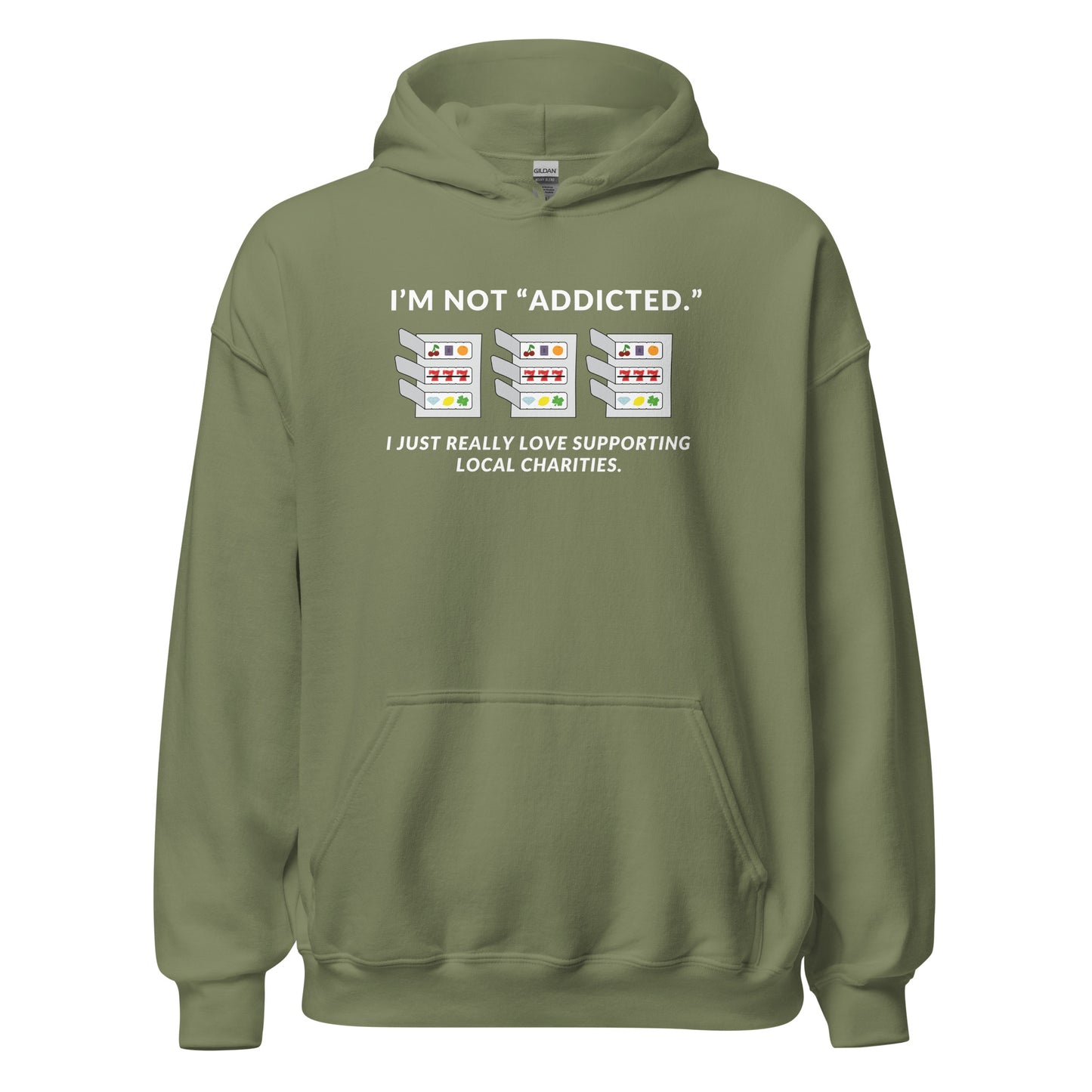 Funny Pull Tab Hoodie, I'm Not "Addicted." I just Really Love Supporting Local Charities, Pull Tabs Addict Sweatshirt, Minnesota, Wisconsin Funny Gift, Unisex Hooded Sweatshirt