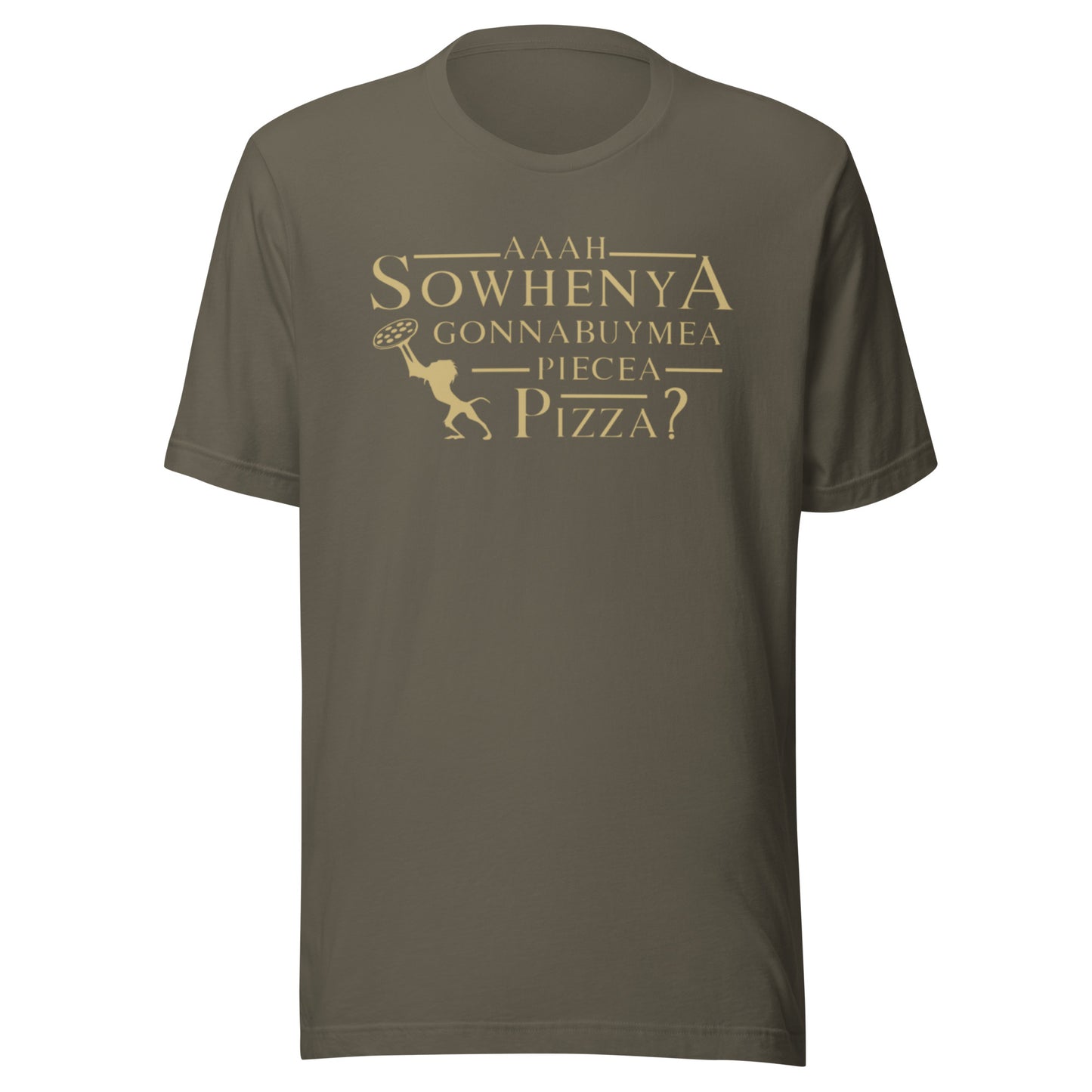 Funny Lion King Inspired Disneyland T-Shirt, Aah Sowhenya Gonna Buy Me A Piece of Pizza? Unisex Bella Canvas T-Shirt
