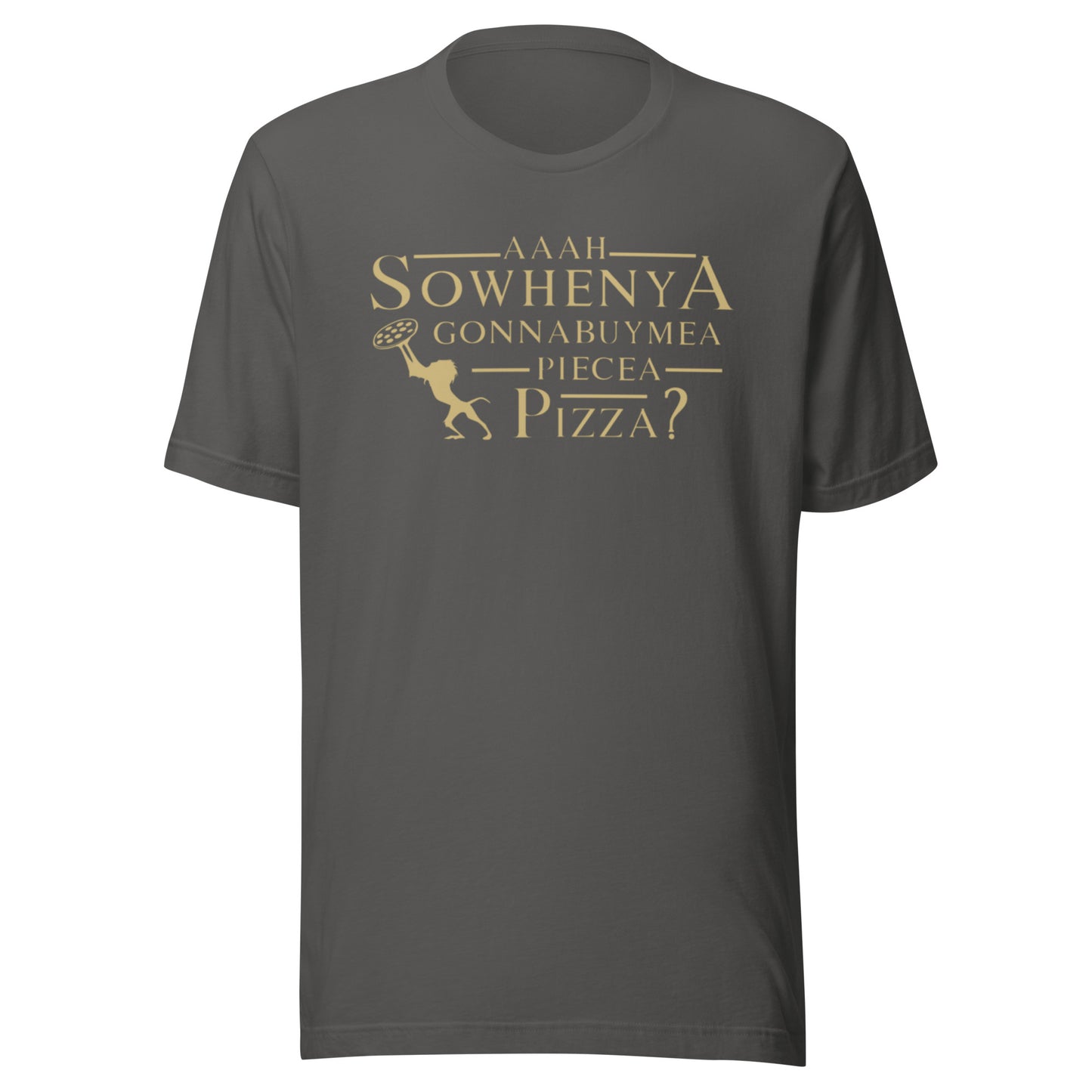Funny Lion King Inspired Disneyland T-Shirt, Aah Sowhenya Gonna Buy Me A Piece of Pizza? Unisex Bella Canvas T-Shirt