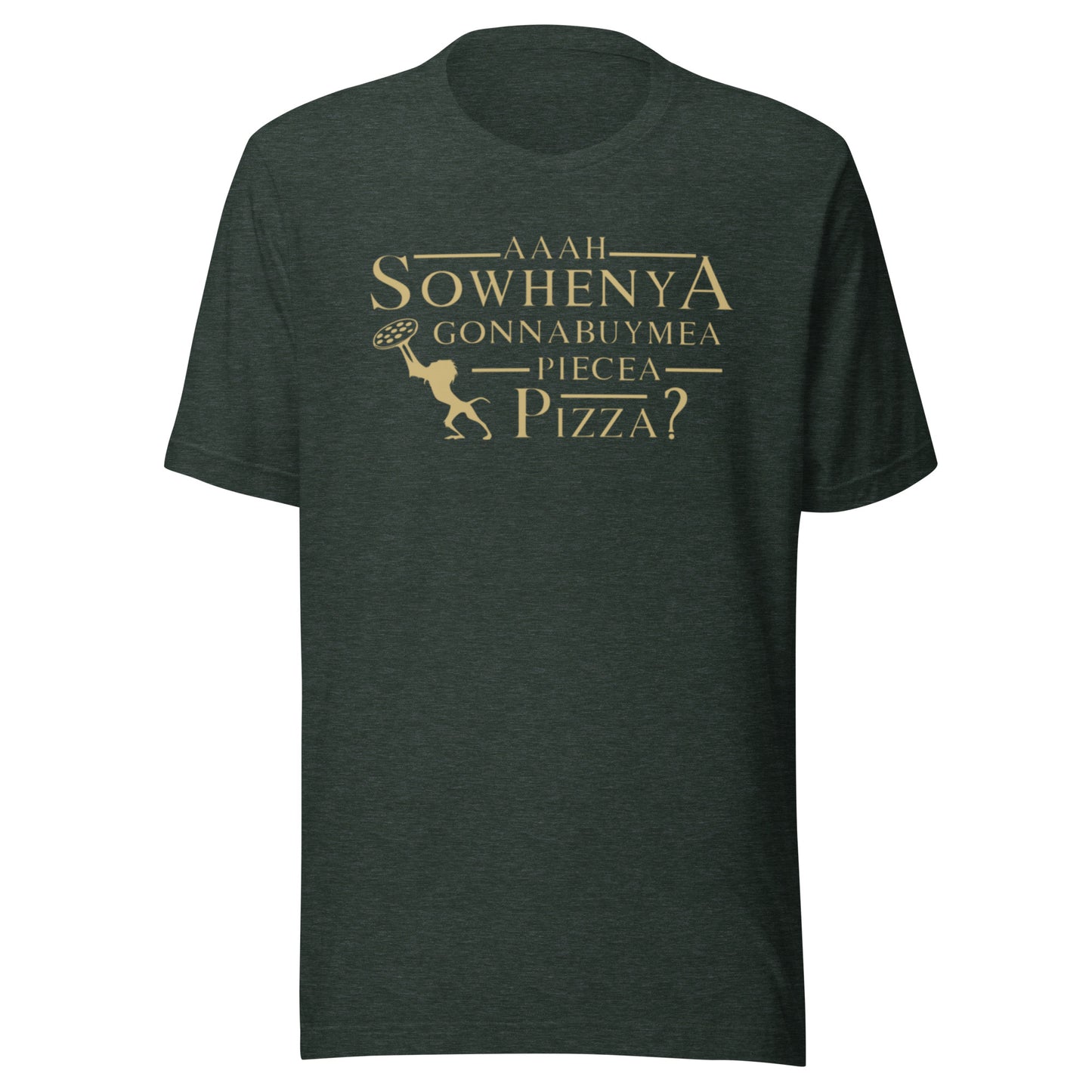 Funny Lion King Inspired Disneyland T-Shirt, Aah Sowhenya Gonna Buy Me A Piece of Pizza? Unisex Bella Canvas T-Shirt