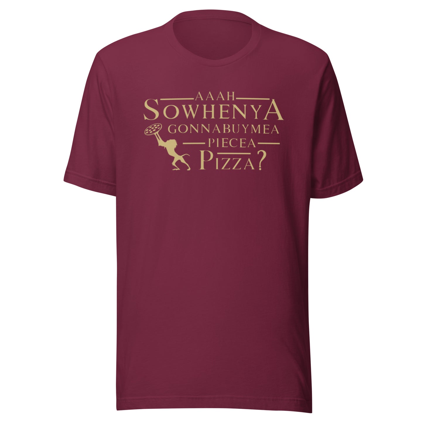 Funny Lion King Inspired Disneyland T-Shirt, Aah Sowhenya Gonna Buy Me A Piece of Pizza? Unisex Bella Canvas T-Shirt