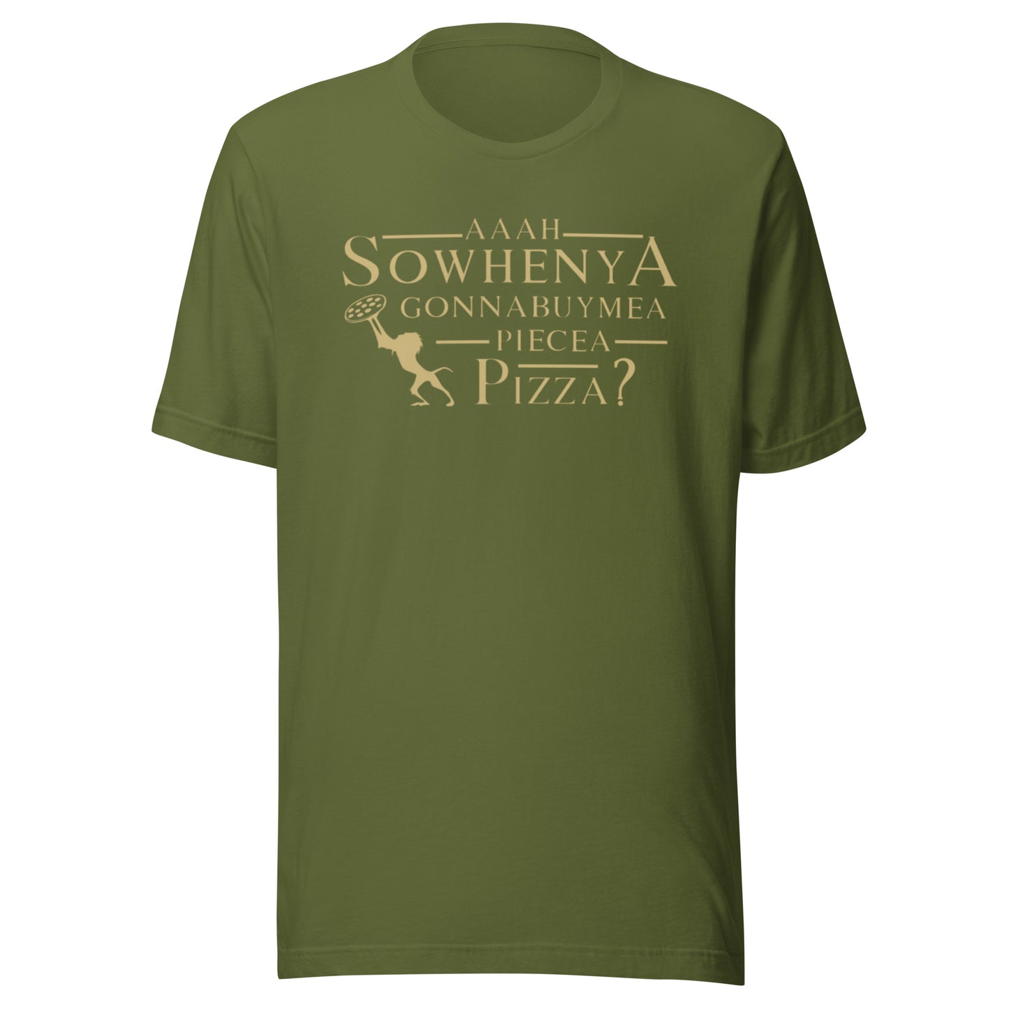 Funny Lion King Inspired Disneyland T-Shirt, Aah Sowhenya Gonna Buy Me A Piece of Pizza? Unisex Bella Canvas T-Shirt