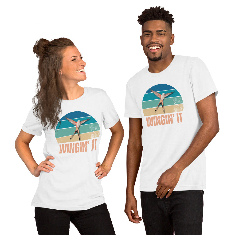 Funny Wingspan Inspired T-Shirt, Wingin It, Board Game Lover Shirt, Game Night Shirt, Bird Lover Shirt, Birdwatching Shirt, Funny Bird Shirt, Unisex Bella Canvas T-Shirt