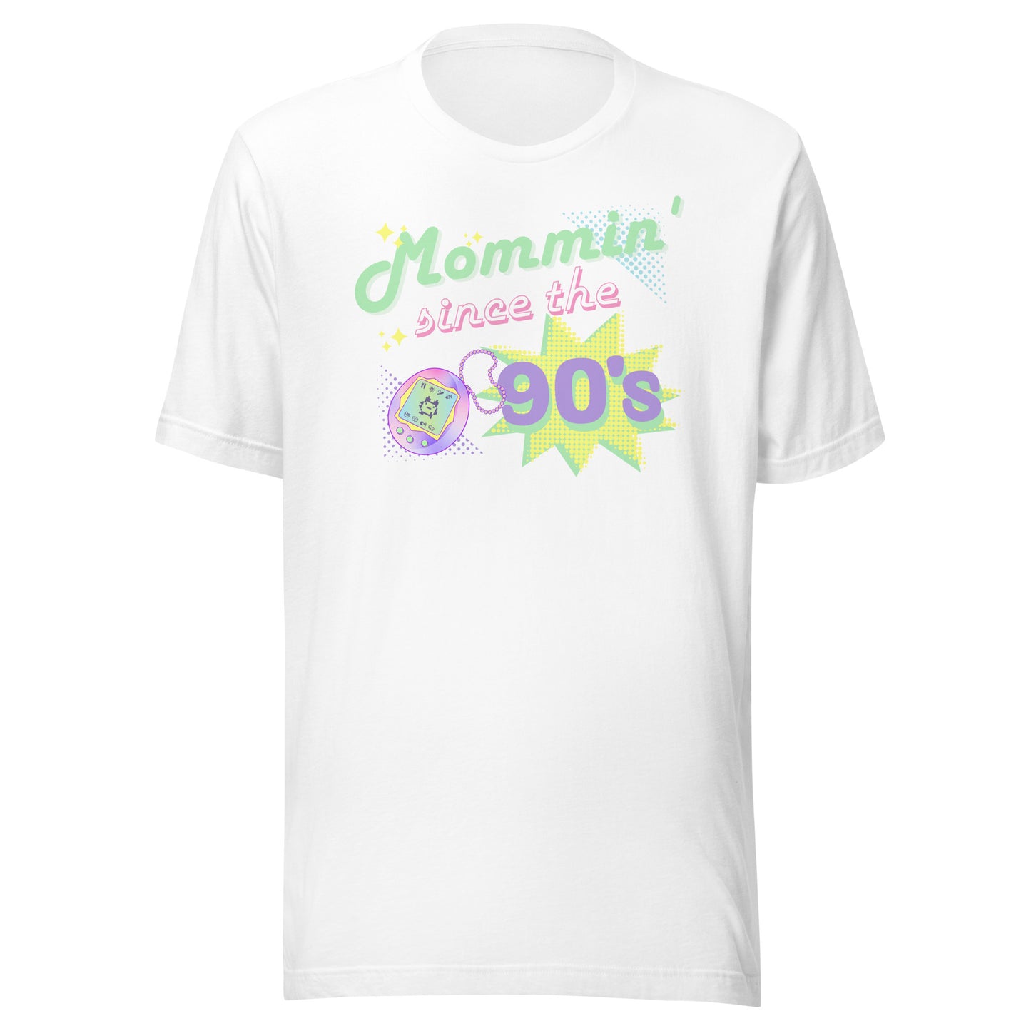 Funny 90's Tamagotchi Inspired Shirt - Mommin' Since The 90's, Nostalgic Shirt, Vintage Shirt, 90's Party, Funny Mom Shirt, Millennial, 90s Kid, Unisex Bella Canvas T-Shirts
