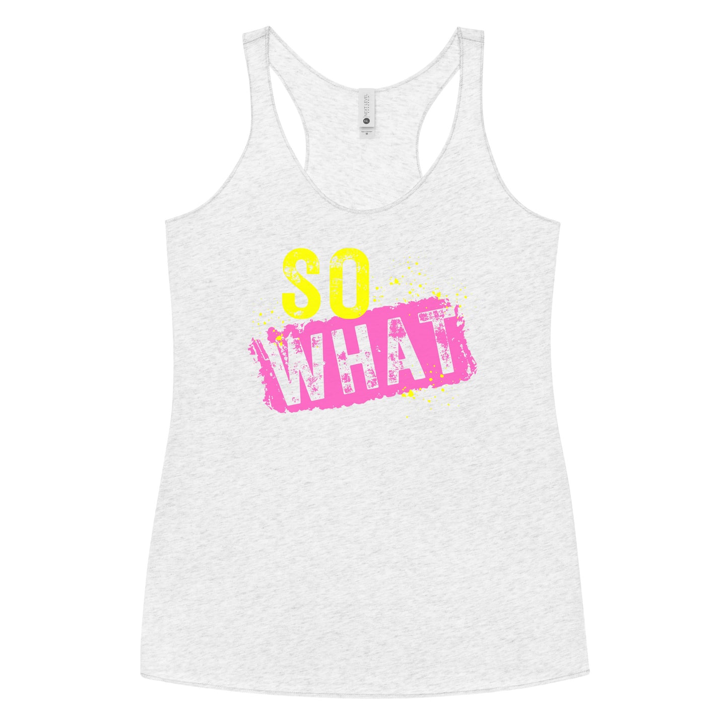 Fun Pink Concert Women's Racerback Tank - So What - P!nk Concert, 2000's Music Shirt, Vintage Tank, Pop Rock Concert Shirt, Pink Fan Shirt, Next Level Women's Racerback Tank