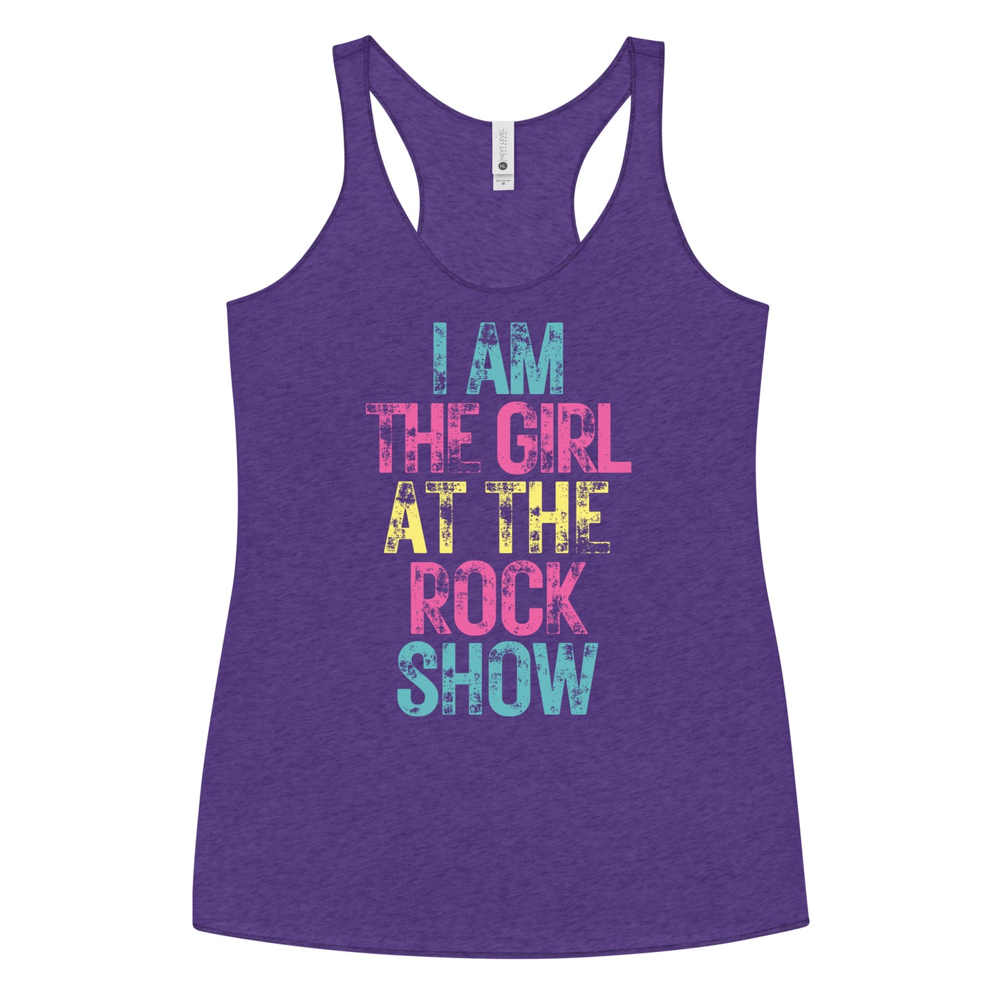 Fun Concert Racerback Tank - I am the girl at the rock show - Blink 182 - Punk Rock Shirt, Vintage Concert Tank 90's 2000s Music Shirt
