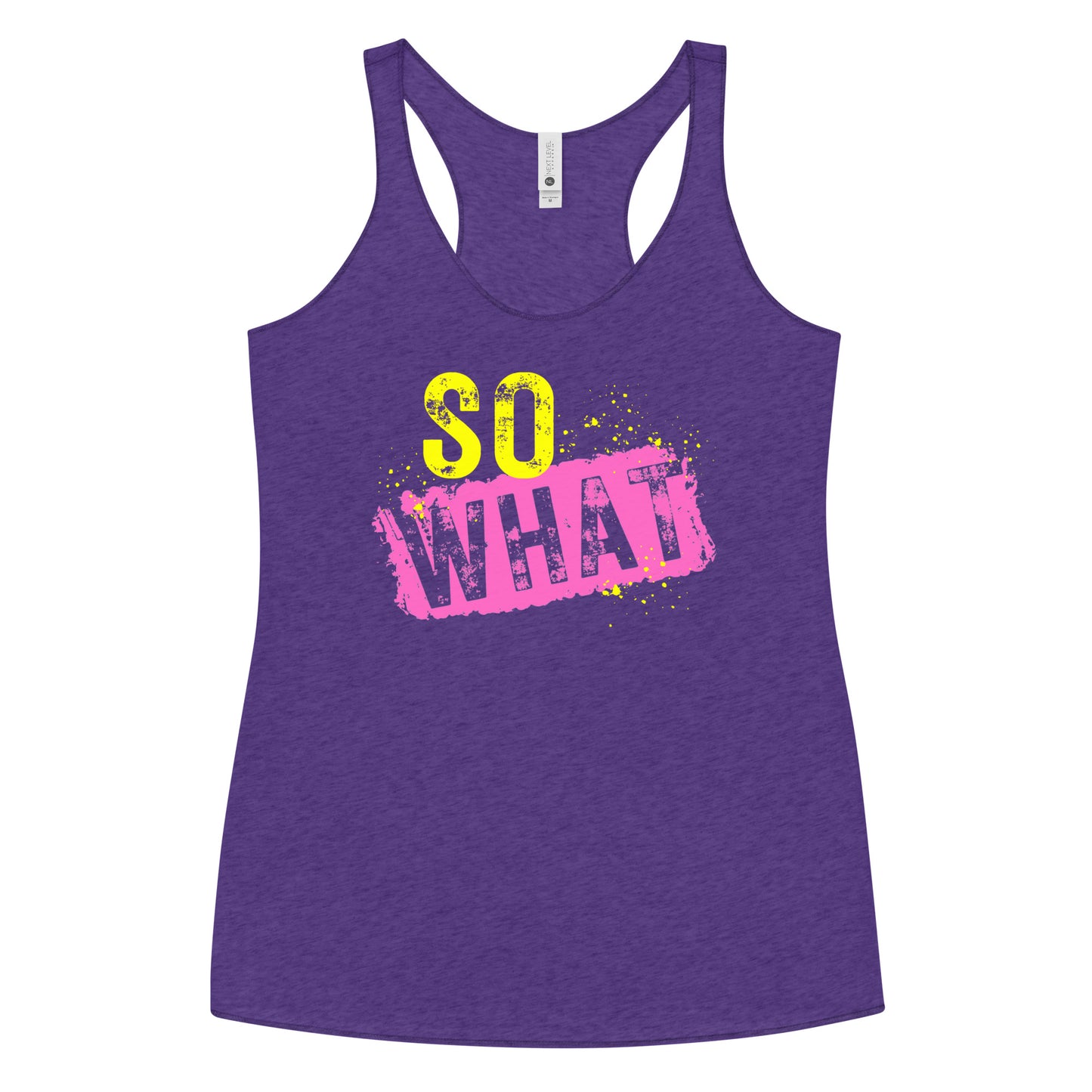 Fun Pink Concert Women's Racerback Tank - So What - P!nk Concert, 2000's Music Shirt, Vintage Tank, Pop Rock Concert Shirt, Pink Fan Shirt, Next Level Women's Racerback Tank