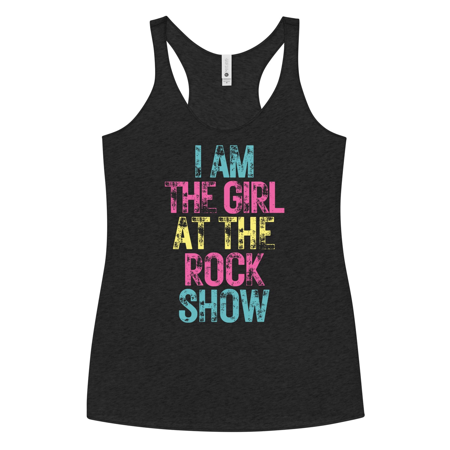 Fun Concert Racerback Tank - I am the girl at the rock show - Blink 182 - Punk Rock Shirt, Vintage Concert Tank 90's 2000s Music Shirt