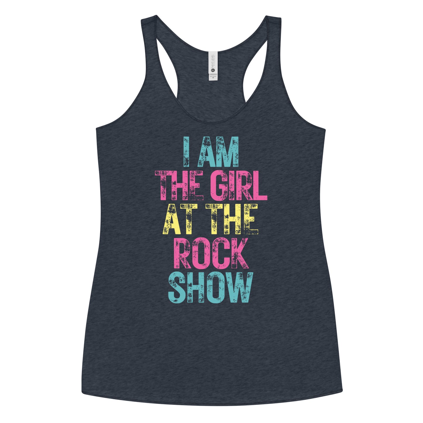 Fun Concert Racerback Tank - I am the girl at the rock show - Blink 182 - Punk Rock Shirt, Vintage Concert Tank 90's 2000s Music Shirt