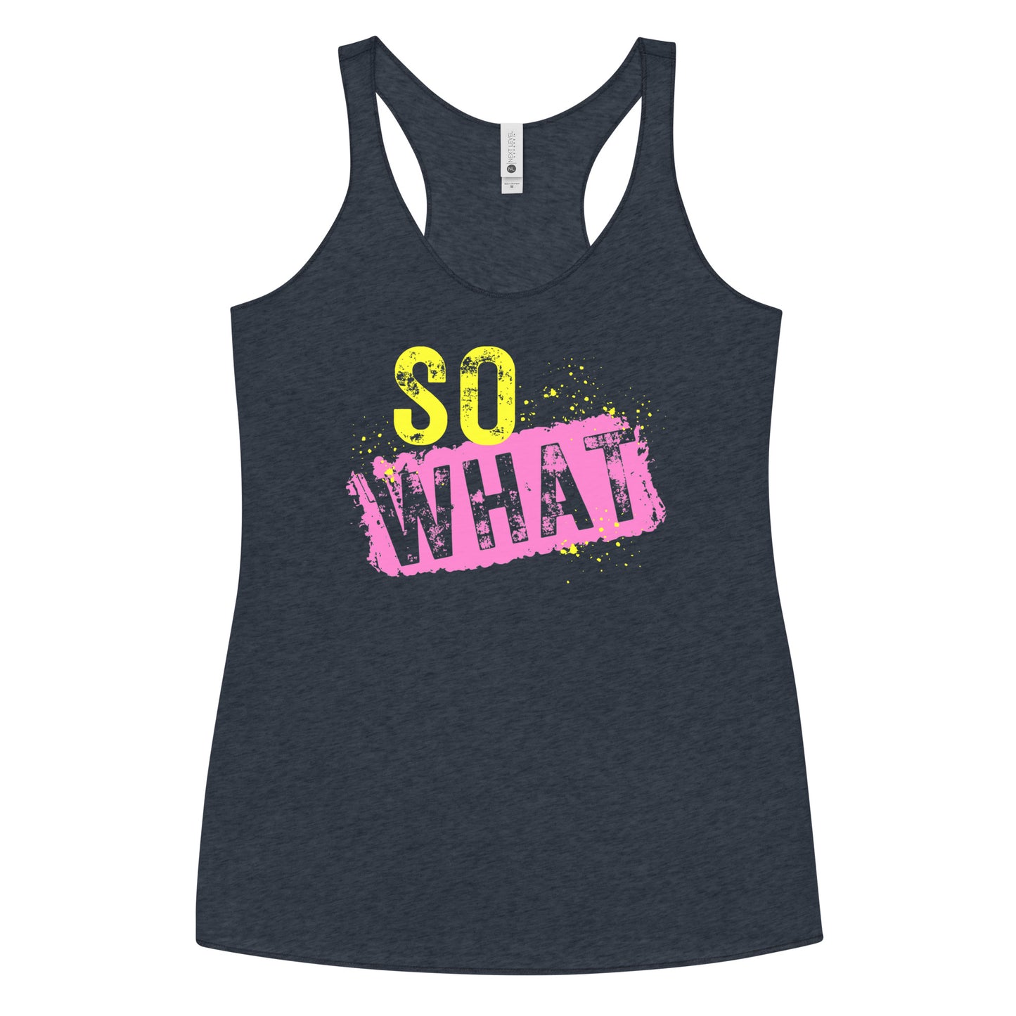 Fun Pink Concert Women's Racerback Tank - So What - P!nk Concert, 2000's Music Shirt, Vintage Tank, Pop Rock Concert Shirt, Pink Fan Shirt, Next Level Women's Racerback Tank