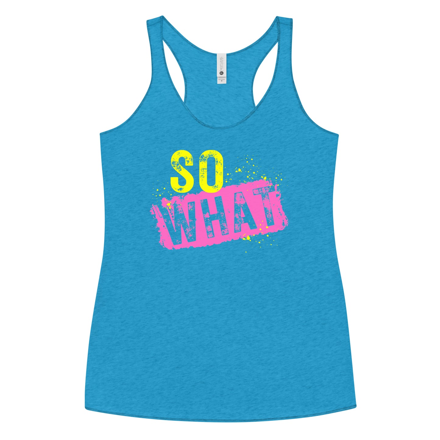 Fun Pink Concert Women's Racerback Tank - So What - P!nk Concert, 2000's Music Shirt, Vintage Tank, Pop Rock Concert Shirt, Pink Fan Shirt, Next Level Women's Racerback Tank