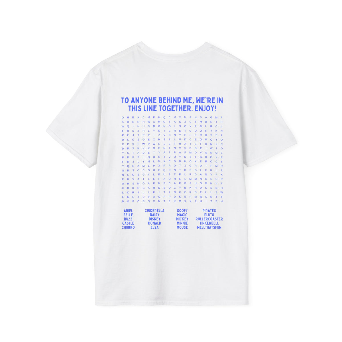 Disneyland Word Search Tee