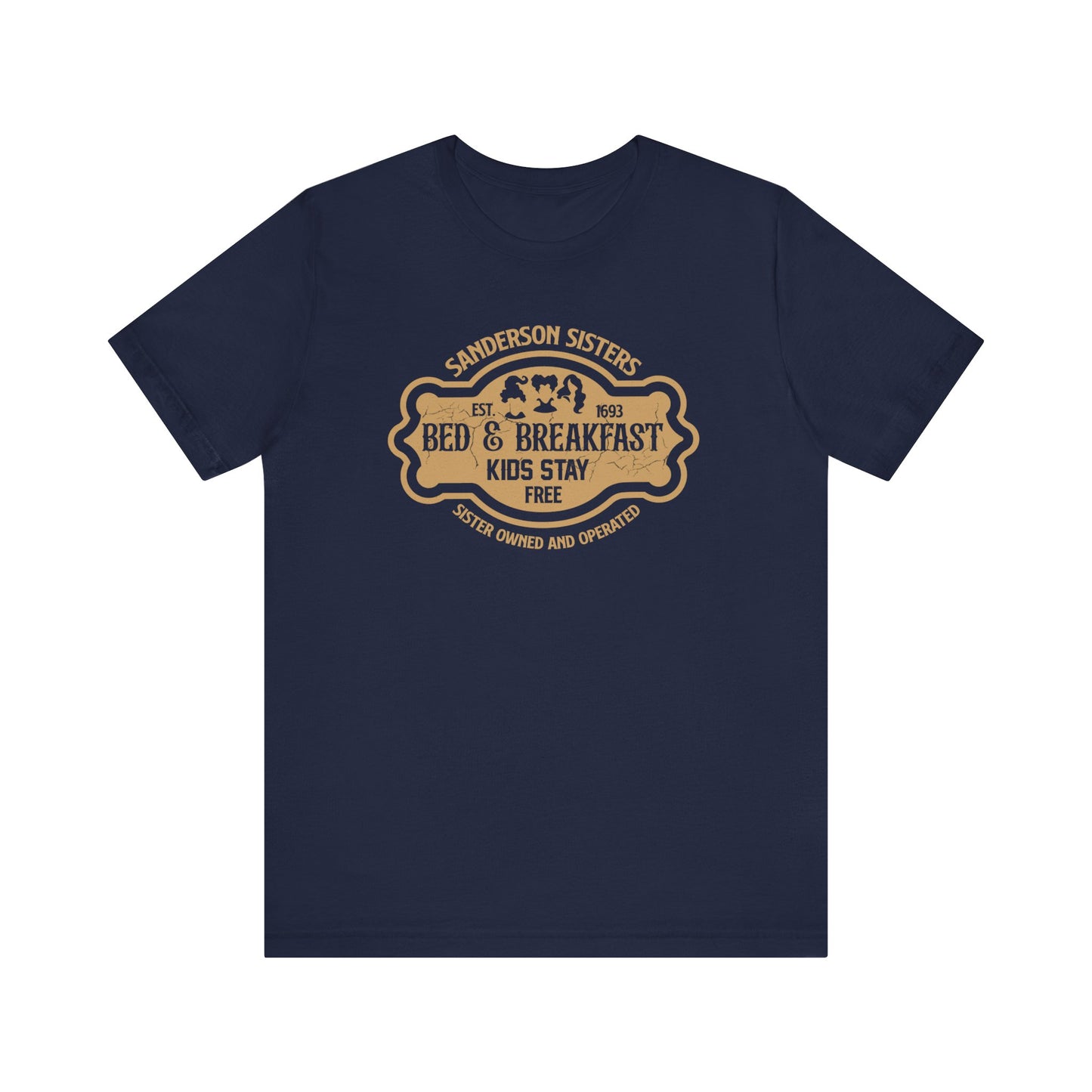 Funny Hocus Pocus Inspired Halloween T-Shirt, Sanderson Sisters Bed and Breakfast, Kids Stay Free, Cute Halloween Shirt, Funny Halloween Graphic Tee, Unisex Bella Canvas T-Shirts, Express Shipping Available