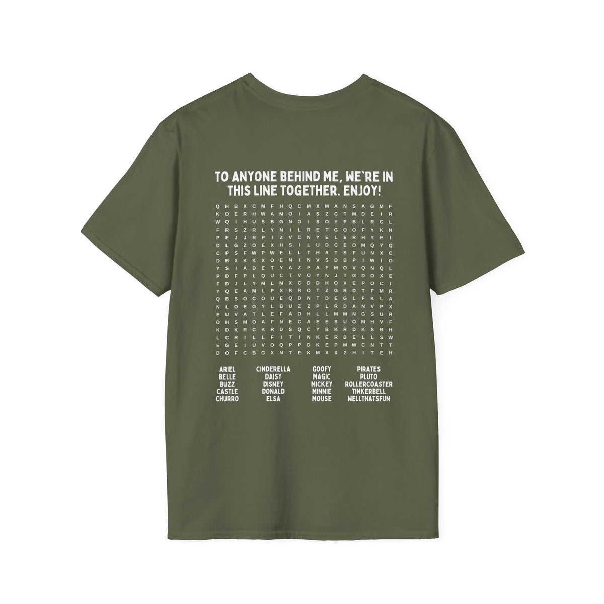 Disneyland Word Search Tee
