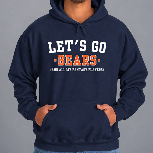 Let's Go Bears Fantasy Football Hoodie — Navy
