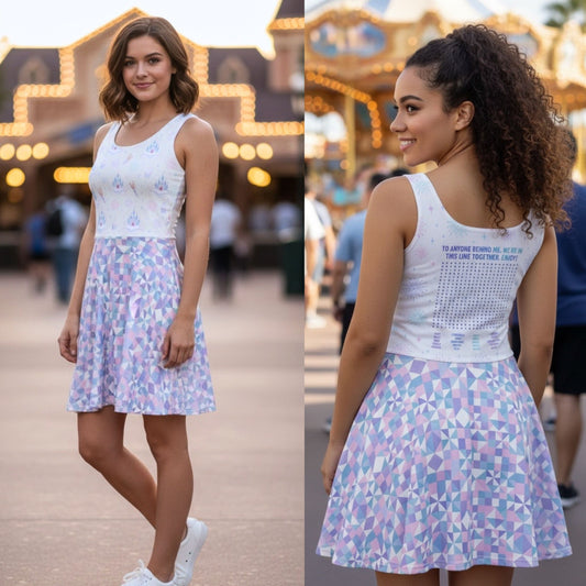NEW! Disneyland Word Search Sleeveless Dress | Theme Park Outfit