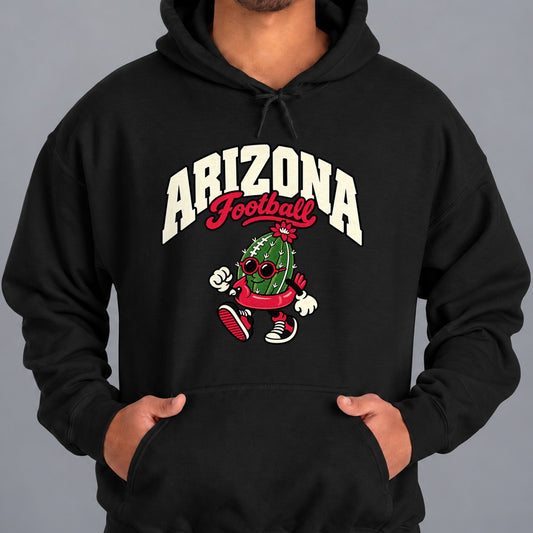 Arizona Football Retro Mascot Hoodie in Black