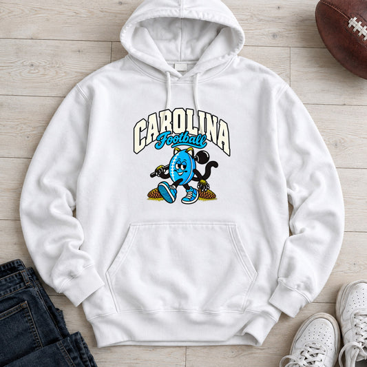 Carolina Football Retro Mascot Hoodie in White