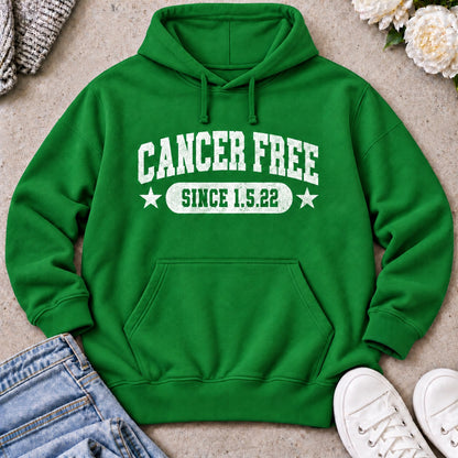 Personalized Cancer Free Celebration Hoodie — Irish Green