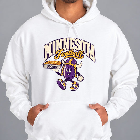 Minnesota Football Retro Mascot Hoodie in White