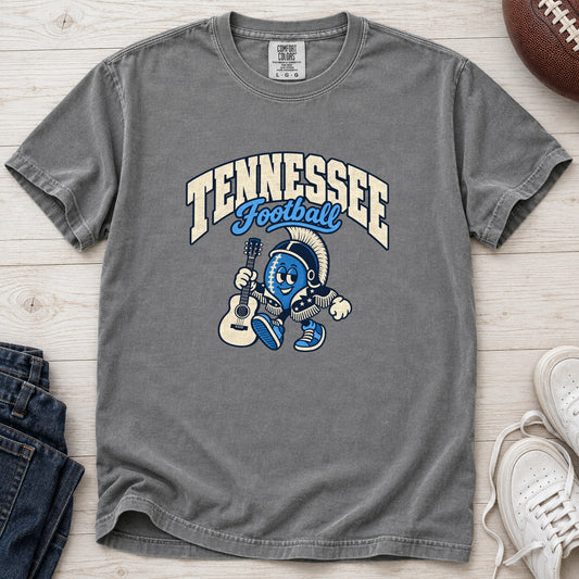 Tennessee Football Retro Mascot T-Shirt in Comfort Colors Grey