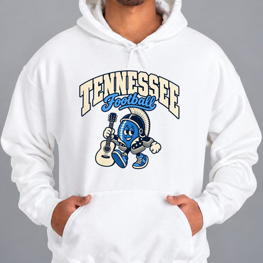 Tennessee Football Retro Mascot Hoodie in White